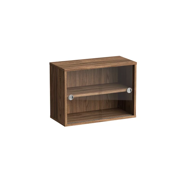 Brace cabinet Walnut 600 mm glasdörrar