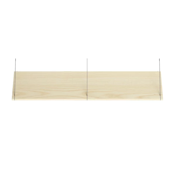 Brace shelf Walnut 1200mm grey brackets