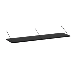 Brace shelf Walnut 1200mm white brackets