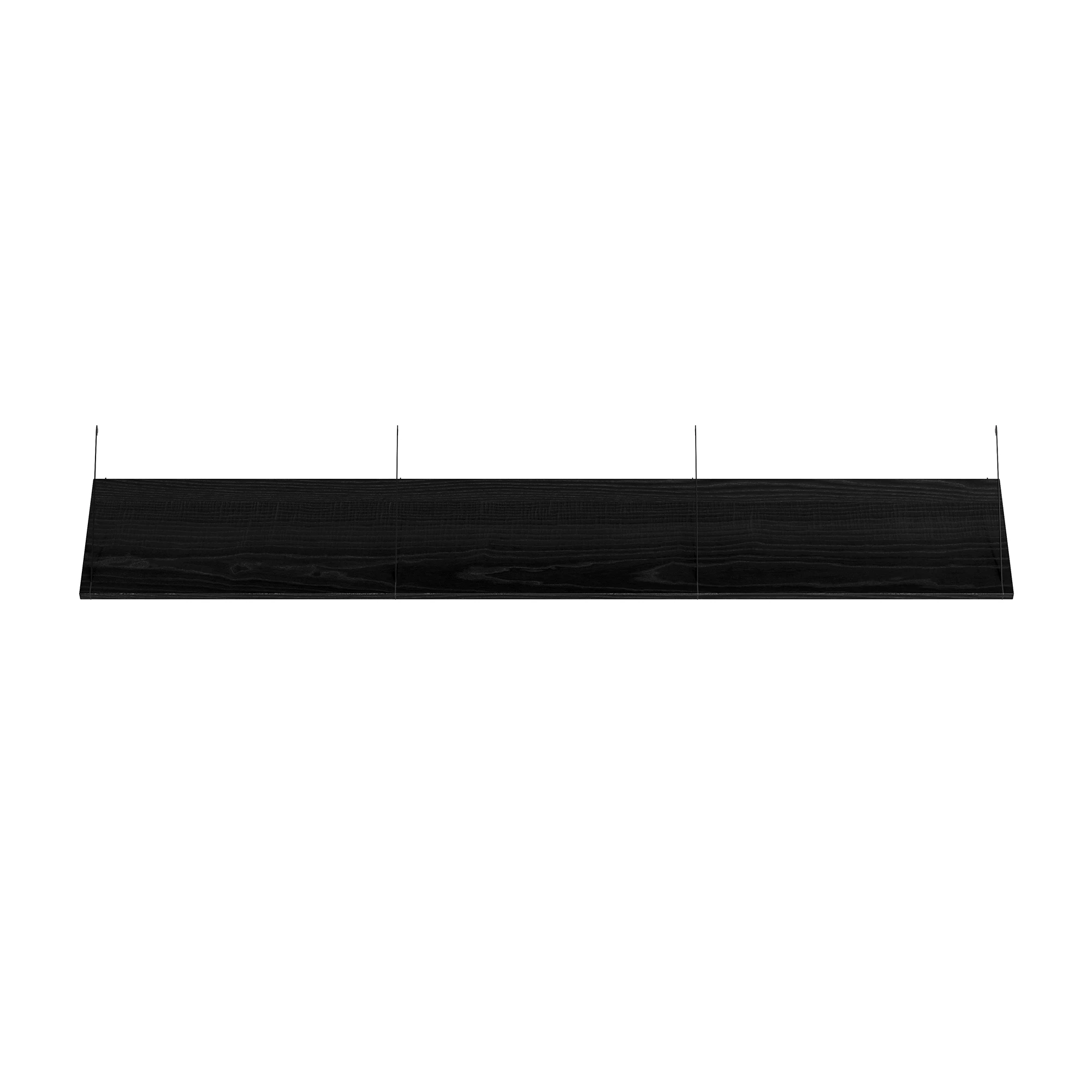 Brace shelf Black Ash 1800 mm black brackets