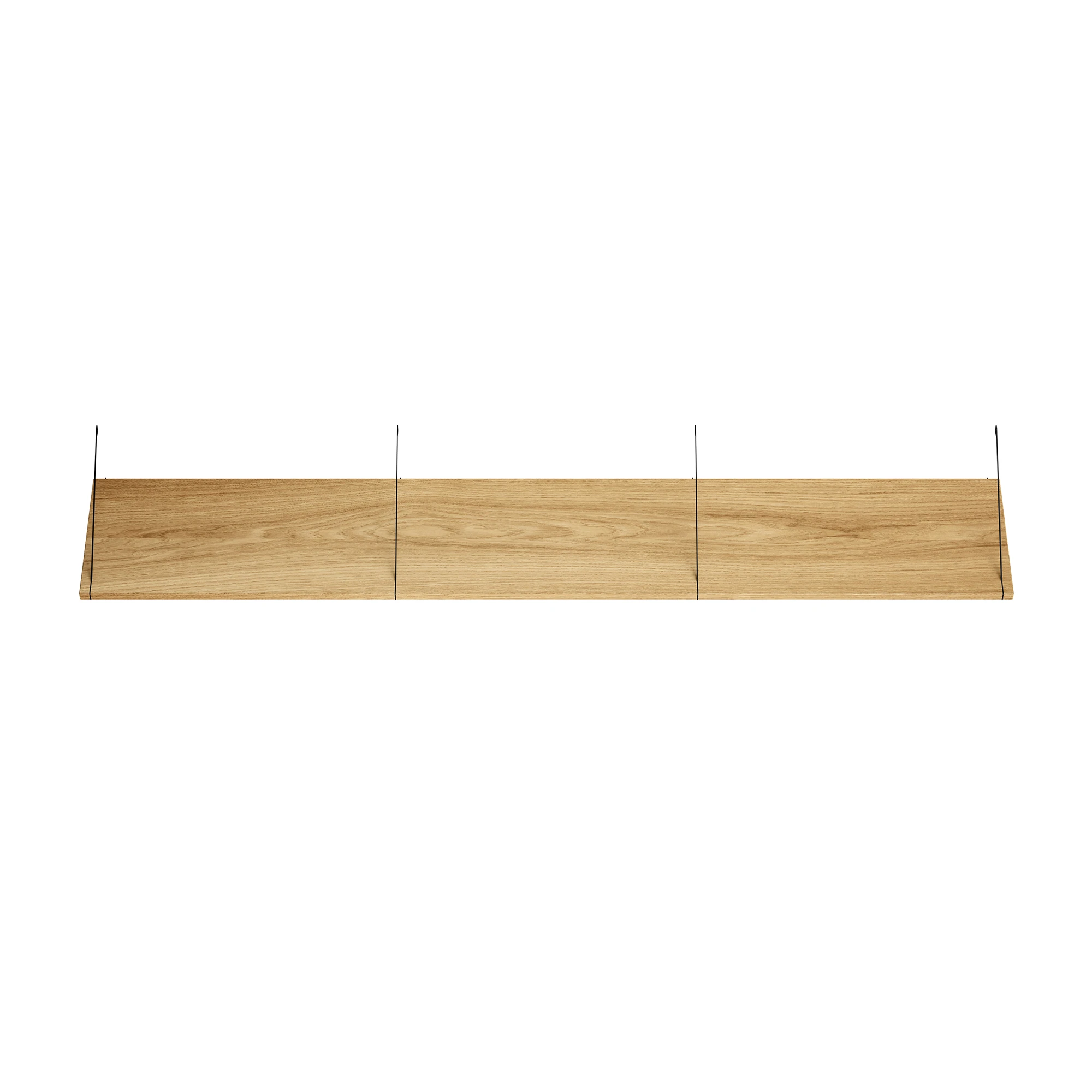 Brace shelf Oak 1800 mm black brackets