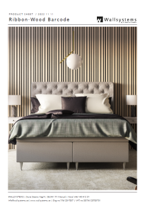 produktblads framsida för Ribbon-Wood Barcode på engelska