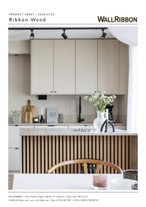 produktblads framsida för Ribbon-Wood på engelska