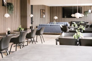 holm trävaror kundcase - helbild på deras nya lunchrum