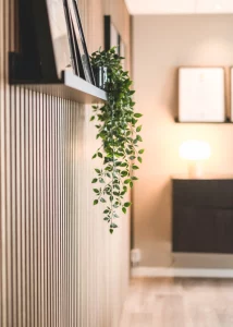 holm trävaror kundcase - bild på akustikpanel i deras nya lunchrum