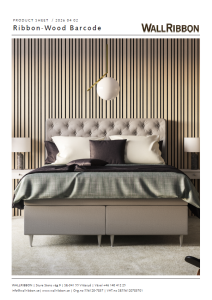 produktblads framsida för Ribbon-Wood Barcode på engelska
