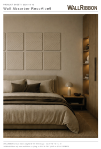 Product Sheet RecoVibe9 Wall Absorber